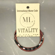 Load image into Gallery viewer, Leather Morse Code Bracelet