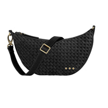 Load image into Gallery viewer, Paige Structured Suede Woven Crossbody