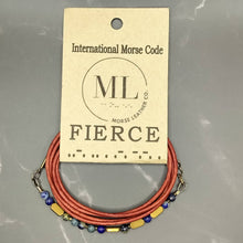 Load image into Gallery viewer, Leather Morse Code Bracelet