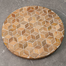 Load image into Gallery viewer, Eco Chic Round Wood Tray