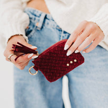 Load image into Gallery viewer, Suede Paris Card Wallet