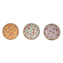 Load image into Gallery viewer, Enameled Fruit Print Bowls