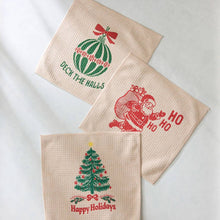 Load image into Gallery viewer, Holiday Geometry Kitchen &amp; Dish Towels
