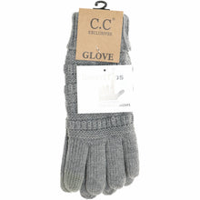 Load image into Gallery viewer, Women&#39;s Knit C.C. Gloves with Fuzzy Lining
