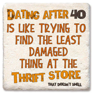 Dating After 40 Drink Coaster