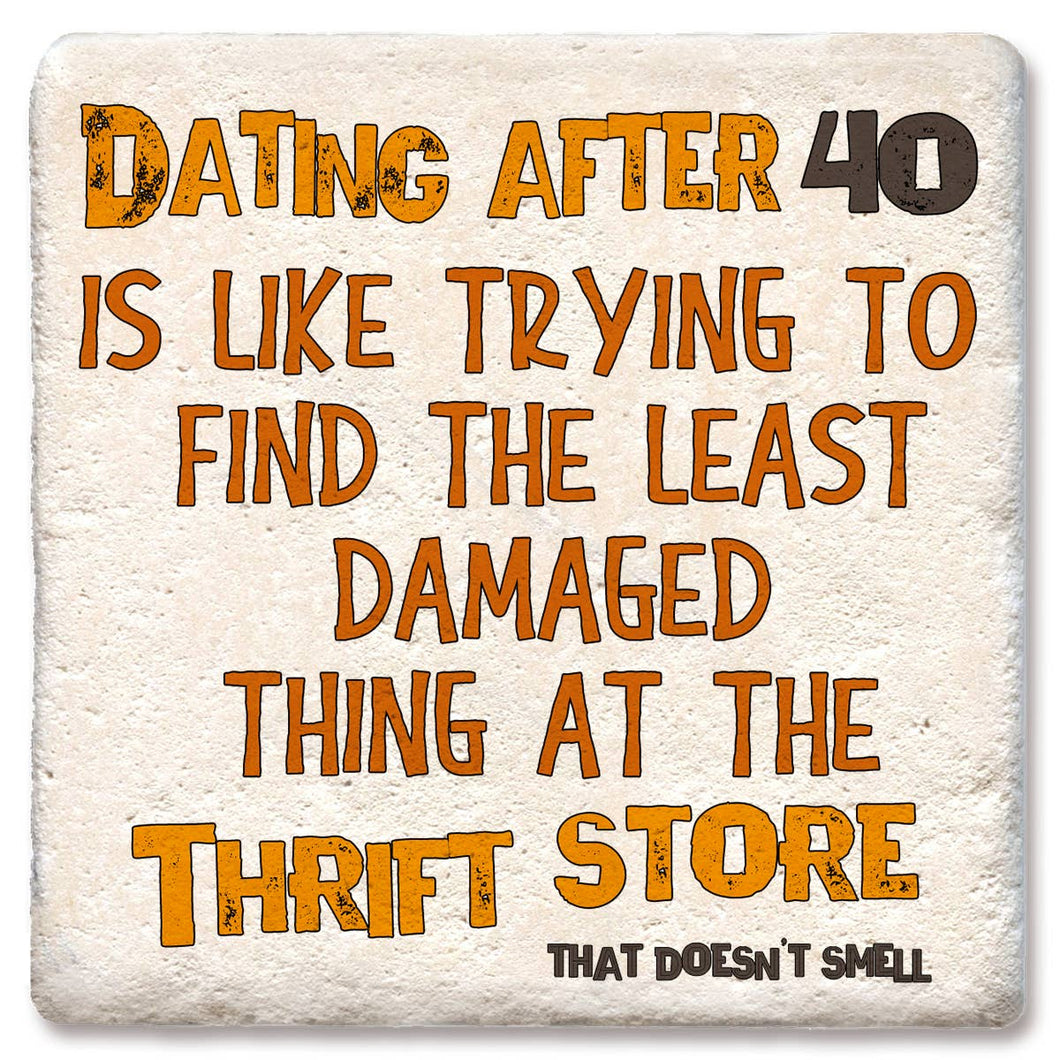 Dating After 40 Drink Coaster