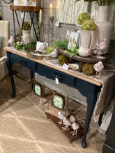 Load image into Gallery viewer, Blue Sofa Table
