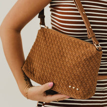 Load image into Gallery viewer, Suede Harper Hobo Shoulder Bag
