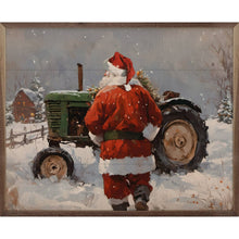 Load image into Gallery viewer, Santa with Tractor Wall Art
