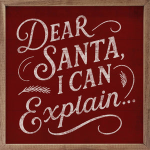 Dear Santa Wall Art