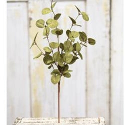 Dark Green Penny Leaf Pick