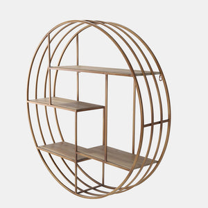 Wood / Metal Wall Shelf