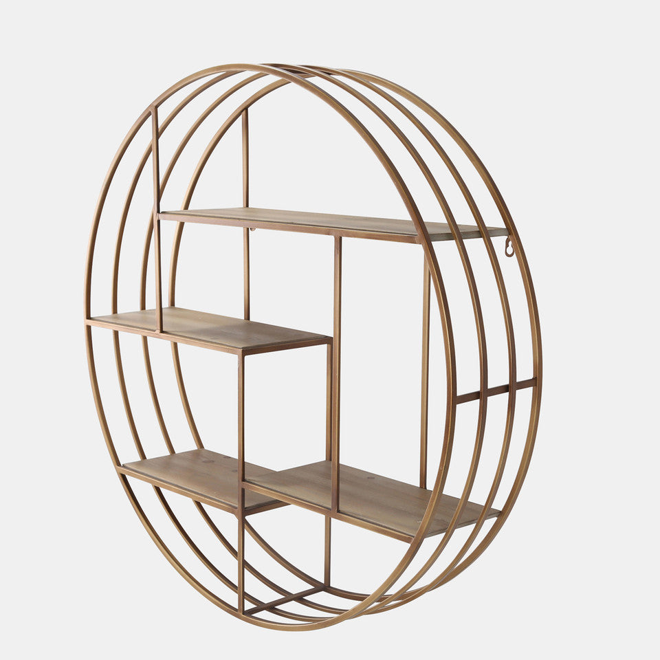 Wood / Metal Wall Shelf