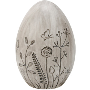 Floral Egg Figurine