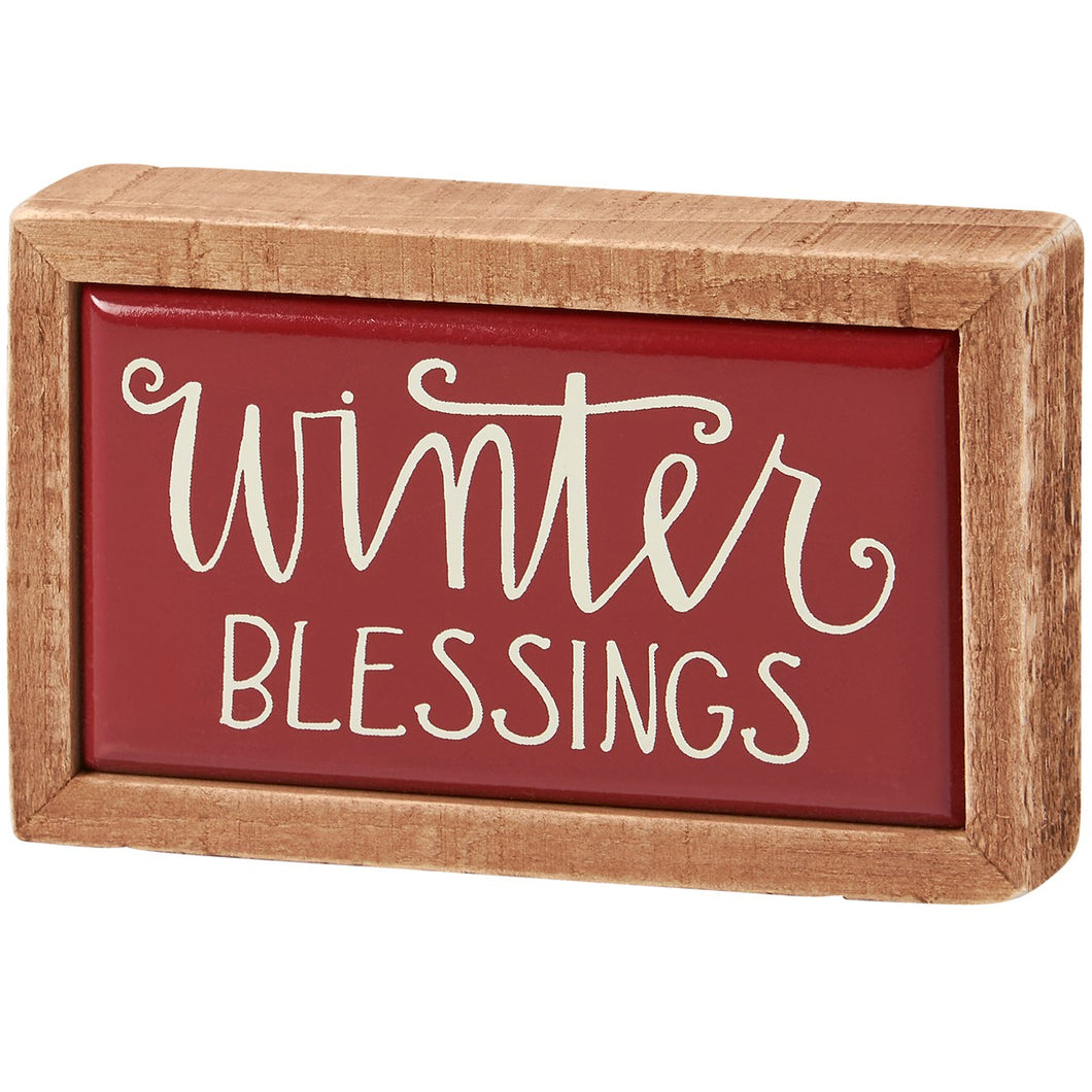 Winter Blessings Sign