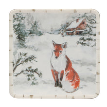 Load image into Gallery viewer, Winter&#39;s Frost Christmas Canape Plate
