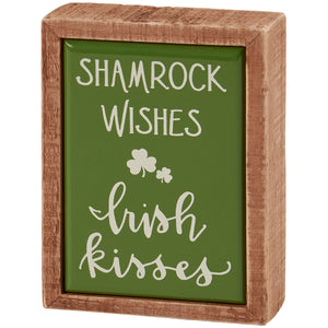 Irish Kisses Box Sign