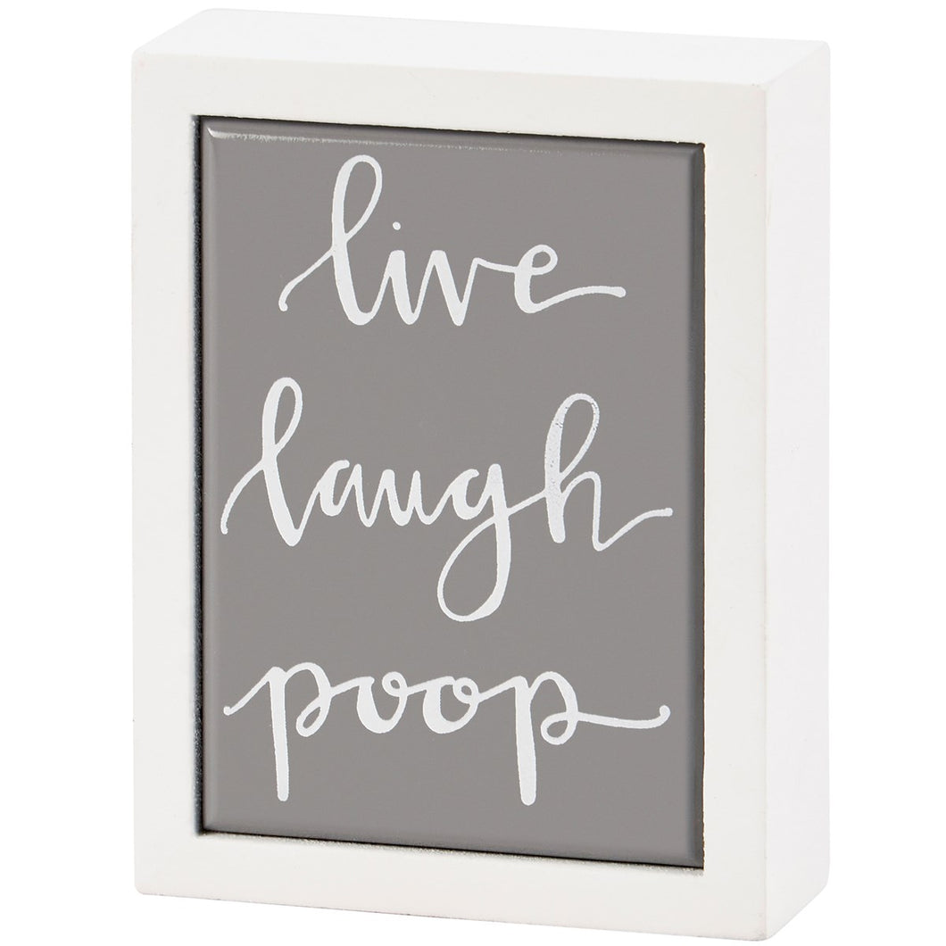 Live Laugh Box Sign