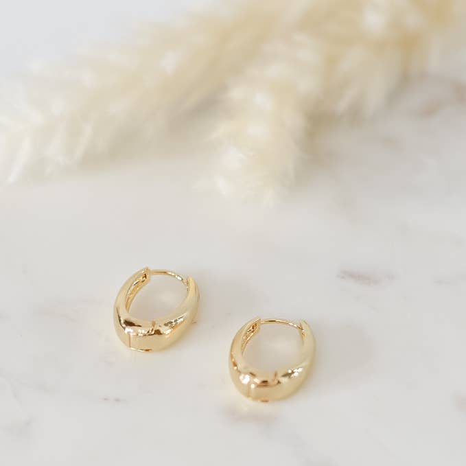 Ember Hoops 18k Gold Plated Earrings