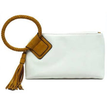 Load image into Gallery viewer, Fashion Cuff Handle Tassel Wristlet Clutch
