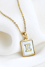 Load image into Gallery viewer, Gold Stainless Steel Initial Tag Necklace
