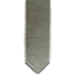 Green & Tan Diamond Pattern Wool Blend Table Runner