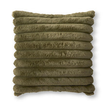 Load image into Gallery viewer, Dark Green Vegan Fur Pillow
