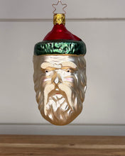 Load image into Gallery viewer, Santa Head Glass Ornament
