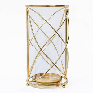Gold Metal Candle Holder