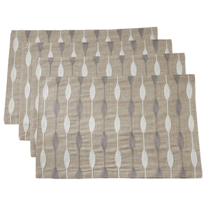 Natural Embroidered Placemat
