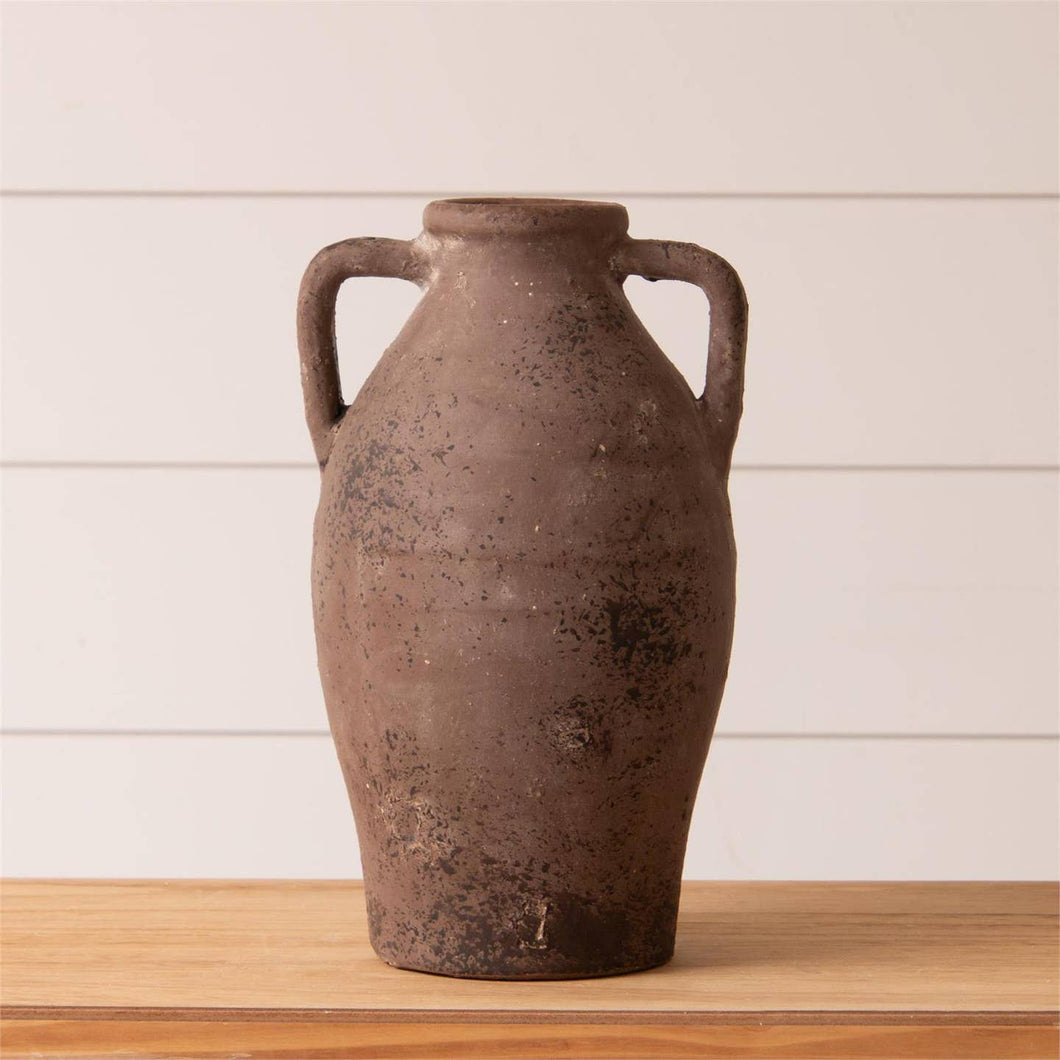 Weathered Tuscan Vase with Handles