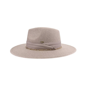 Chain and Pleated Band C.C Vegan Felt