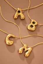 Load image into Gallery viewer, Gold Stainless Steel Initial Necklace
