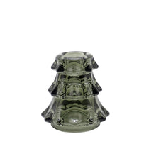 Load image into Gallery viewer, Green Glass Tree Taper Holder
