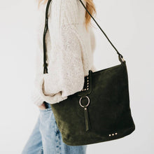 Load image into Gallery viewer, Rosemary Suede Bucket Bag

