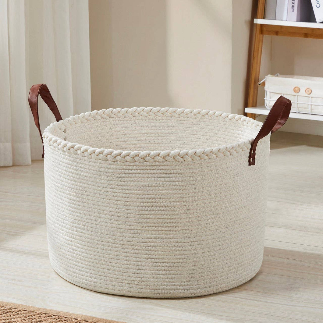 Extra Large Round Cotton Rope Basket