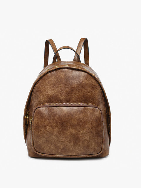 Sariya Studded Backpack w/ Front Pocket