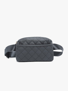 Quilted Belt Bag w/ Front Pocket