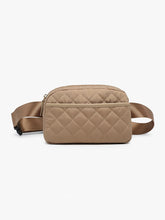 Load image into Gallery viewer, Quilted Belt Bag w/ Front Pocket
