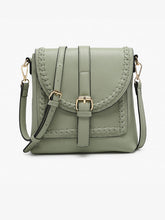 Load image into Gallery viewer, Roberta Whipstitch Flapover Crossbody
