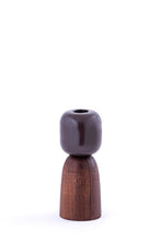 Load image into Gallery viewer, Candle Holder with Metal &amp; Wood
