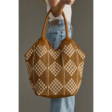 Load image into Gallery viewer, Diamond Pattern Tote
