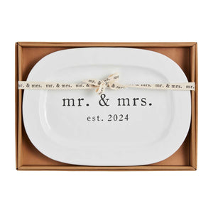 Mr. & Mrs. Est. 2024 Platter