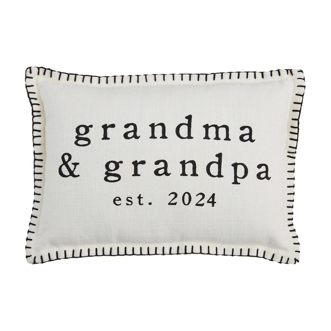 Grandparents Est. 2024 Pillow