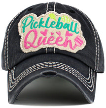 Load image into Gallery viewer, "Pickleball Queen" Vintage Washed Baseball Cap
