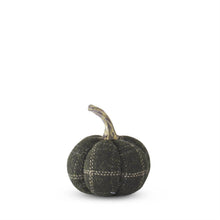 Load image into Gallery viewer, Green &amp; Tan Plaid Fabric Pumpkin
