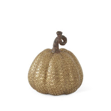 Load image into Gallery viewer, Gold Resin Maze Embossed Pumpkin
