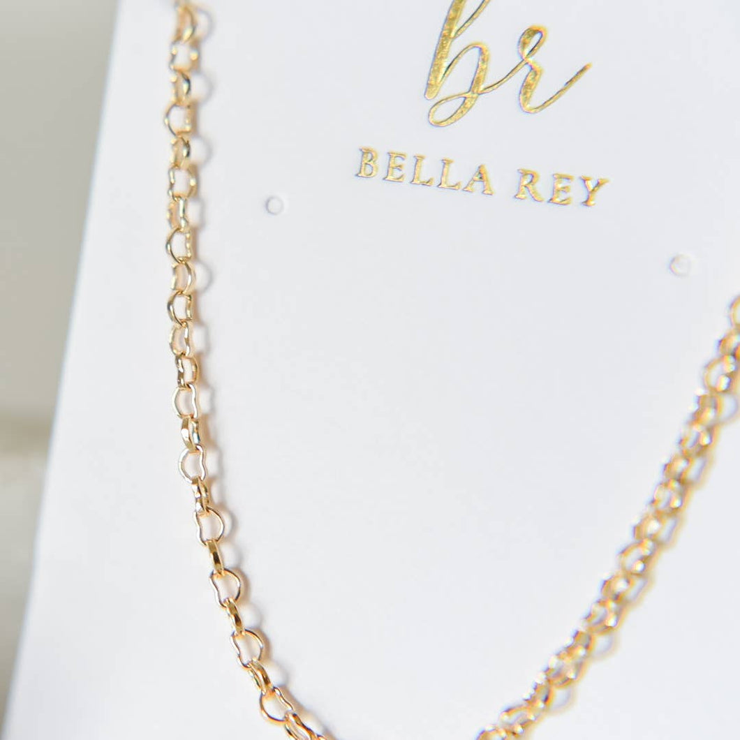 Maggie Heart Dainty Necklace 18k Gold Plated