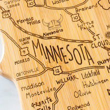Load image into Gallery viewer, Destination Minnesota Cutting Board with Engraved Artwork
