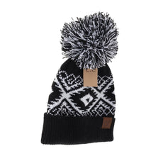 Load image into Gallery viewer, Aztec Pom Hat

